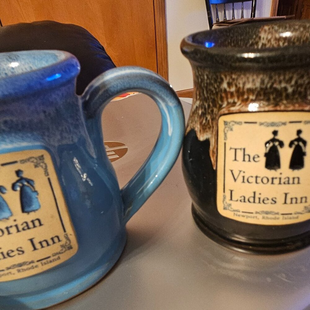 Daneen pottery 2014 made in USA the Victorian ladies' mugs
